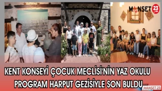 KENT KONSEYİ ÇOCUK MECLİSİ YAZ OKULU PROGRAMI HARPUT GEZİSİYLE SON BULDU
