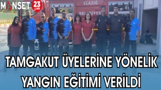 TAMGAKUT ÜYELERİNE YÖNELİK YANGIN EĞİTİMİ VERİLDİ