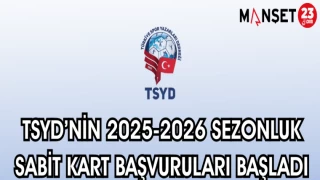 TSYD'NİN 2025-2026 SEZONLUK SABİT KART BAŞVURULARI BAŞLADI