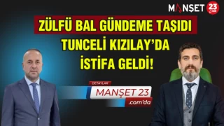 Zülfü Bal Gündeme Taşıdı Tunceli Kızılay’da İstifa Geldi!