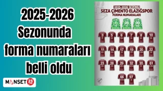 2025-2026 Sezonunda forma numaraları belli oldu