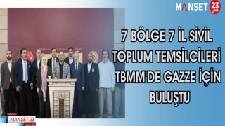7 Bölge 7 İl Sivil Toplum Temsilcileri TBMM'de Gazze İçin Buluştu