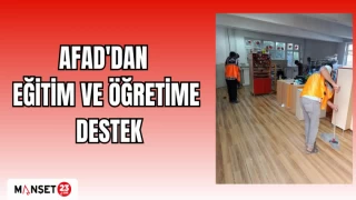 AFAD'DAN EĞİTİM VE ÖĞRETİME DESTEK