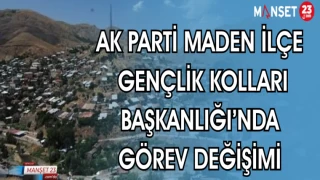AK PARTİ MADEN İLÇE GENÇLİK KOLLARI BAŞKANLIĞI'NDA GÖREV DEĞİŞİMİ