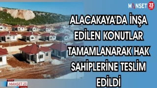 ALACAKAYA’DA İNŞA EDİLEN KONUTLAR TAMAMLANARAK HAK SAHİPLERİNE TESLİM EDİLDİ