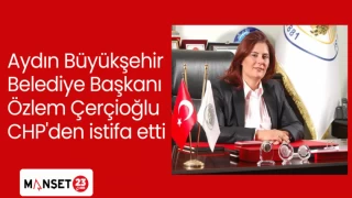 Aydın Büyükşehir Belediye Başkanı Özlem Çerçioğlu CHP'den istifa etti