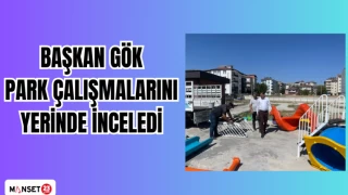 BAŞKAN GÖK PARK ÇALIŞMALARINI YERİNDE İNCELEDİ