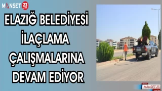 ELAZIĞ BELEDİYESİ İLAÇLAMA ÇALIŞMALARINA DEVAM EDİYOR