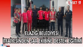ELAZIĞ BELEDİYESİ İTFAİYESİNDEN SAR EKİBİNE DESTEK EĞİTİMİ