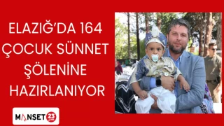 Elazığ’da 164 çocuk Sünnet Şölenine hazırlanıyor