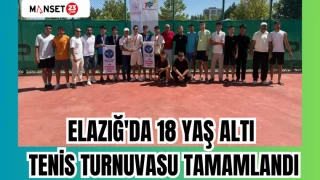ELAZIĞ'DA 18 YAŞ ALTI TENİS TURNUVASU TAMAMLANDI