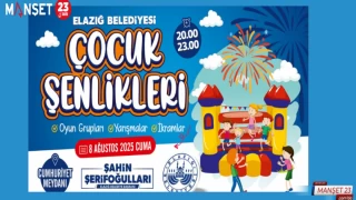 Elazığ'lı çocuklar bu kez Çocuk Şenliği'nde buluşacak