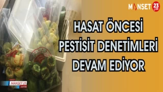 Hasat Öncesi Pestisit Denetimleri Devam Ediyor