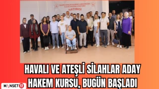Havalı ve Ateşli Silahlar Aday Hakem Kursu bugün başladı