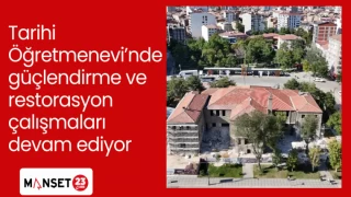 Tarihi Öğretmenevi’nde güçlendirme ve restorasyon çalışmaları devam ediyor