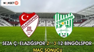 SEZA Ç. ELAZIĞSPOR 2 - 3 12 BİNGÖLSPOR MAC SONUCU
