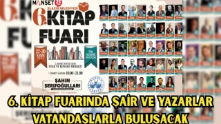 6. Kitap Fuarında Şair ve Yazarlar Vatandaşlarla Buluşacak