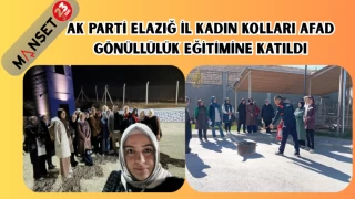 AK PARTİ ELAZIĞ İL KADIN KOLLARI AFAD GÖNÜLLÜLÜK EĞİTİMİNE KATILDI