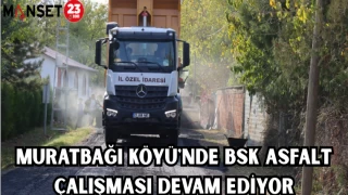 Muratbağı Köyü'nde BSK Asfalt Çalışması devam ediyor