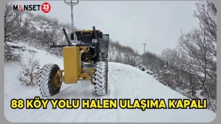 88 Köy yolu halen ulaşıma kapalı