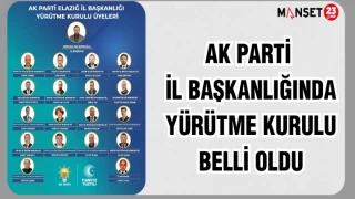 AK Parti İl Başkanlığı’nda Yürütme Kurulu Belli Oldu