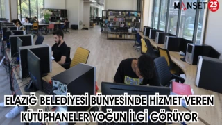 Elazığ Belediyesi Bünyesinde Hizmet Veren Kütüphaneler Yoğun İlgi Görüyor