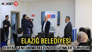 Elazığ Belediyesi Dijital Gençlik Merkezi’nde Eğitimler Sürüyor