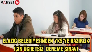 Elazığ Belediyesinden YKS’ye Hazırlık İçin Ücretsiz Deneme Sınavı