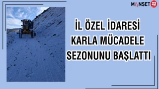 İl Özel İdaresi Karla Mücadele Sezonunu Başlattı