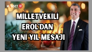 MİLLETVEKİLİ EROL'DAN YENİ YIL MESAJI