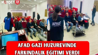 Afad Gazi Huzurevinde Farkındalık Eğitimi Verdi