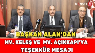 İdris Alan’dan Mv. Keleş ve Mv. Açıkkapı’ya Teşekkür Mesajı