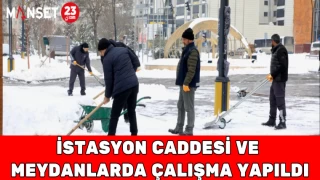 İstasyon Caddesi ve Meydanlarda Çalışma Yapıldı