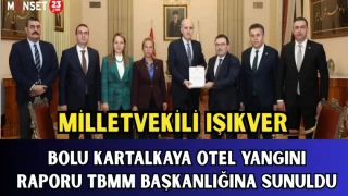 MİLLETVEKİLİ IŞIKVER, BOLU KARTALKAYA OTEL YANGINI RAPORU TBMM BAŞKANLIĞINA SUNULDU