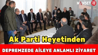 Ak Parti Heyetinden Depremzede Aileye Anlamlı Ziyaret