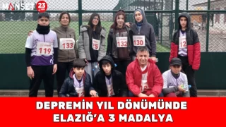 DEPREMİN YIL DÖNÜMÜNDE ELAZIĞ’A 3 MADALYA