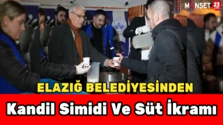 Elazığ Belediyesinden Kandil Simidi Ve Süt İkramı