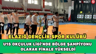 Elazığ Gençlik Spor Kulübü U15 Okçuluk Ligi’nde Bölge Şampiyonu Olarak Finale Yükseldi