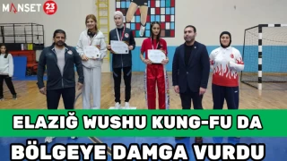 ELAZIĞ WUSHU KUNG-FU DA BÖLGEYE DAMGA VURDU