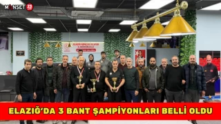 Elazığ’da 3 Bant Şampiyonları Belli Oldu
