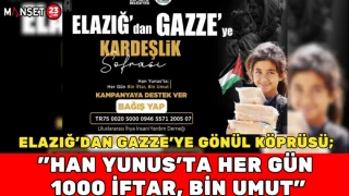 Elazığ'dan Gazze'ye Gönül Köprüsü; "Han Yunus'ta Her Gün 1000 İftar, Bin Umut"