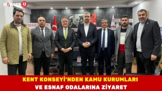 Kent Konseyi’nden Kamu Kurumları ve Esnaf Odalarına Ziyaret