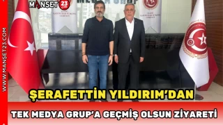 Şerafettin Yıldırım’dan Tek Medya Grup'a Geçmiş Olsun Ziyareti