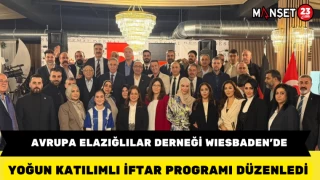 Avrupa Elazığlılar Derneği Wiesbaden’de Yoğun Katılımlı İftar Programı Düzenledi