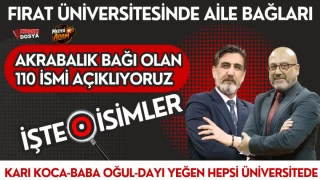 Elazığ’da Çok Konuşulacak Liste: 110 İsim Kamuoyuna Açıklandı