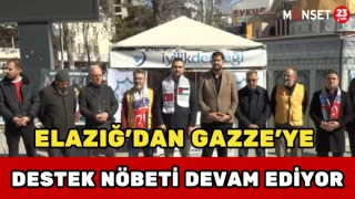 Elazığ’dan Gazze’ye Destek Nöbeti Devam Ediyor