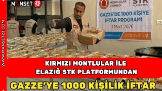 Kırmızı Montlular Ve Elazığ Stk Platformundan Gazze’ye 1000 Kişilik İftar