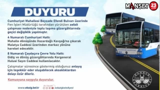 Toplu Taşımada Geçici Güzergah Değişikliği
