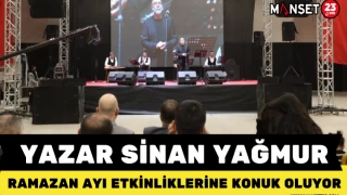 YAZAR SİNAN YAĞMUR, RAMAZAN AYI ETKİNLİKLERİNE KONUK OLUYOR