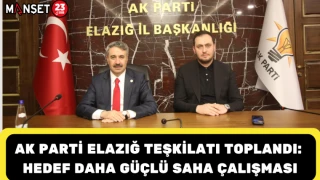 AK Parti Elazığ Teşkilatı Toplandı: Hedef Daha Güçlü Saha Çalışması